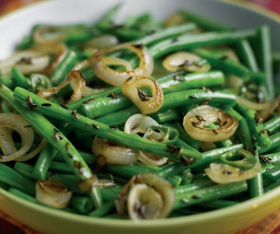 Green Beans with Shallots and Cumin Seeds Recipe