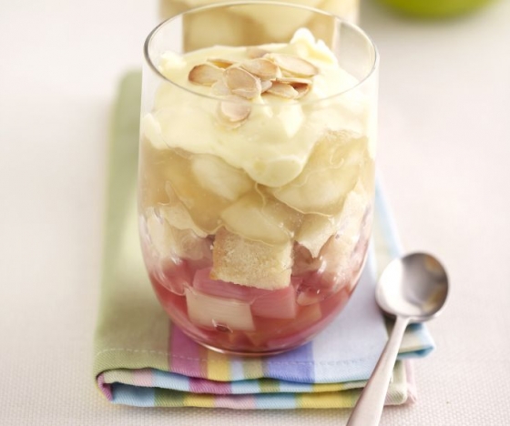 Quick Bramley and Rhubarb Trifle Recipe