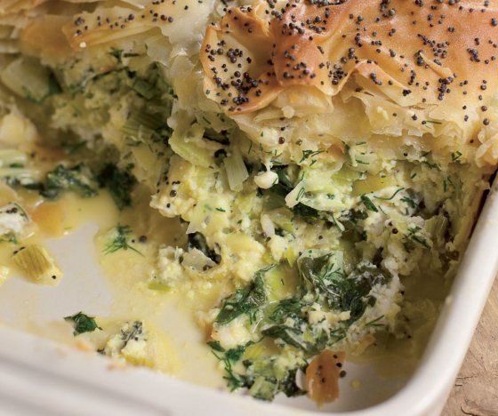 Spanakopita with Chard and Leeks Recipe