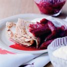 Spelt Flour Pancakes with Rhubarb and Cardamom Recipe: Recipe-IDEAS