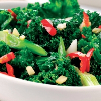 Kale with ginger, garlic and chilli Recipe