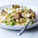Roast Shallot and Broad Bean Couscous Recipe: Recipe-IDEAS